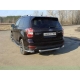 Защита заднего бампера уголки 60 мм ТСС для Subaru Forester SJ 2013-2016