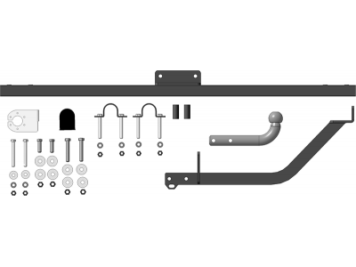 Фаркоп Мотодор оцинкованный для ВАЗ 4x4 Urban 2015-2021